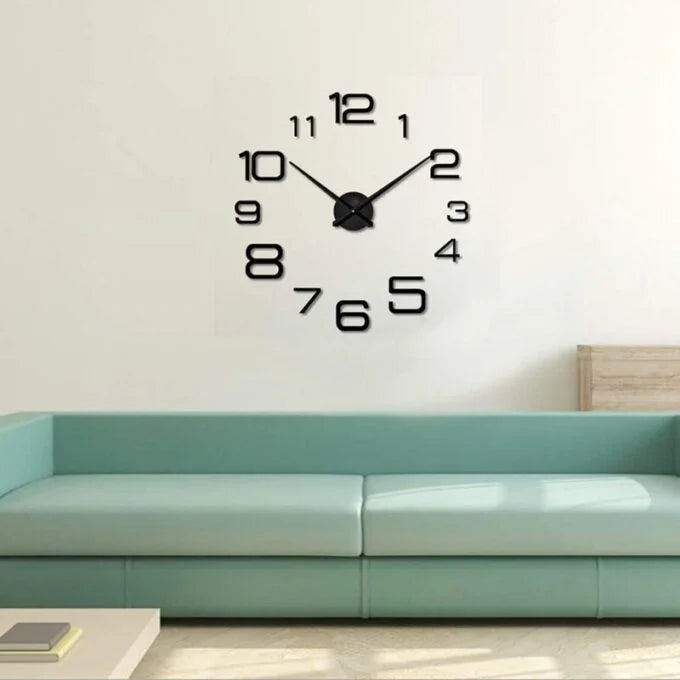 Reloj Pared Pegatina Sticker 3D1