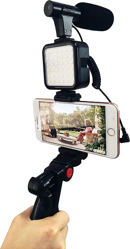 Kit de video Para Teléfono Celular Cámaras Digitales Con Micrófono Luz LED